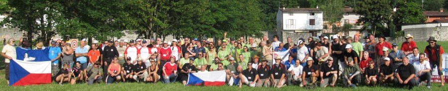 Participants of the World Championship in Knife and Axe Throwing, July 2016, Maniago, Italy.
