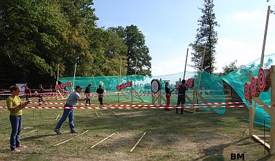 The competition area.