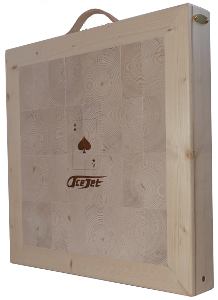 Portable end grain target by Acejet - Square Pro 25; Click for discount coupon code