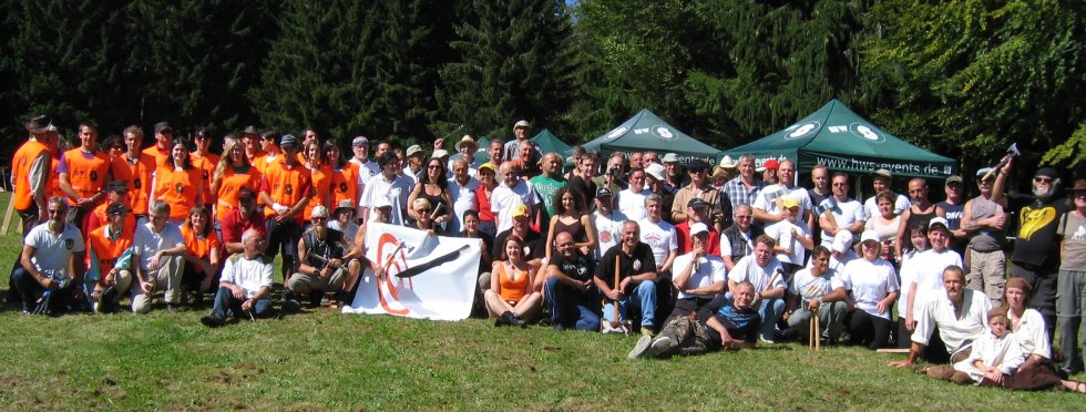 Photo des groupe de tous les lanceurs EuroThrowers à Herrischried 2011. Cliquer pour version plus grand.