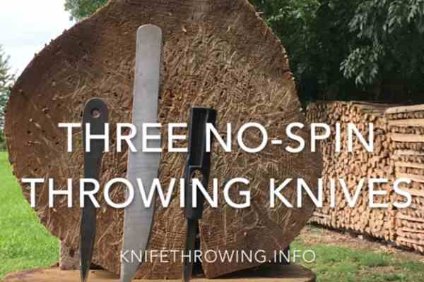Comparison of three no spin throwing knives: Arrow, Faka, and Gyro Dart. (YouTube video opens in new page.)