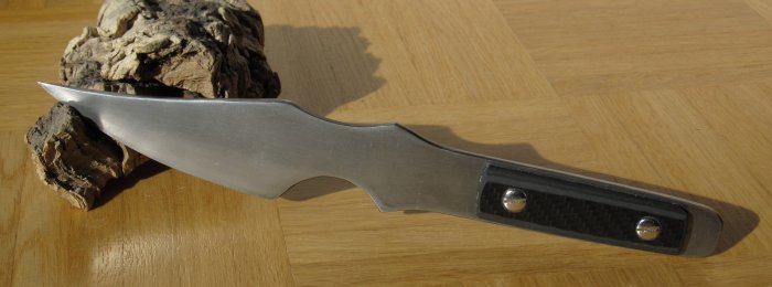 Throwing knife made by Werner Lengmüller; based on the Branton-Emerson tactical thrower.