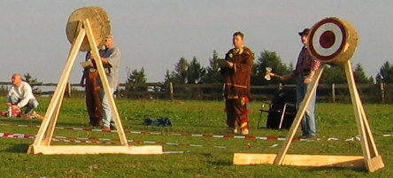Construction of the knife targets used in Pullman City 2005
